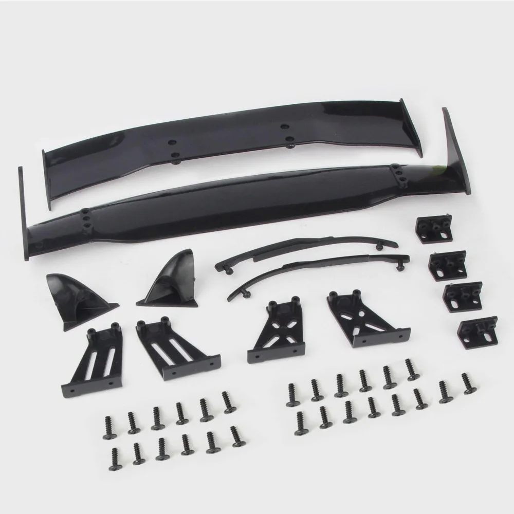 1set New Universal Rear Tail Spoiler Wing/Mirror Suitable for Tamiya 1:10 RC Racing Drift Car Upgrades Parts