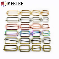 10Pcs 13-50mm regolazione del sacchetto in metallo fibbie ad ardiglione fibbia della cintura borsa cinturino Decor fermagli borse per abbigliamento fai da te accessori Hardware