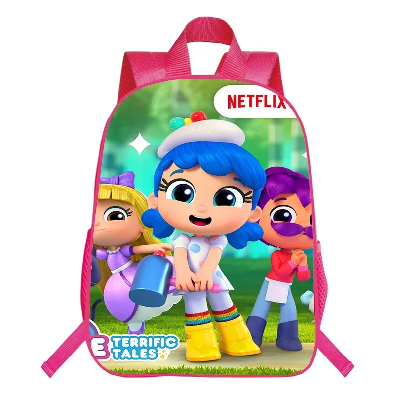 16 Inch Pink Backpack True and the Rainbow Kingdom School Bag for Girls Waterproof Cartoon Bookbag Children Softback School Bags