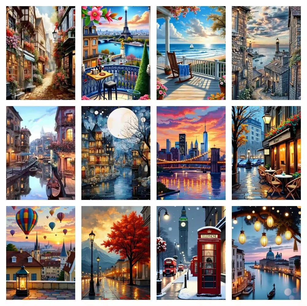Photo Mosaic Print - لوحة فسيفساء ماسية 5D بتصميم منظر