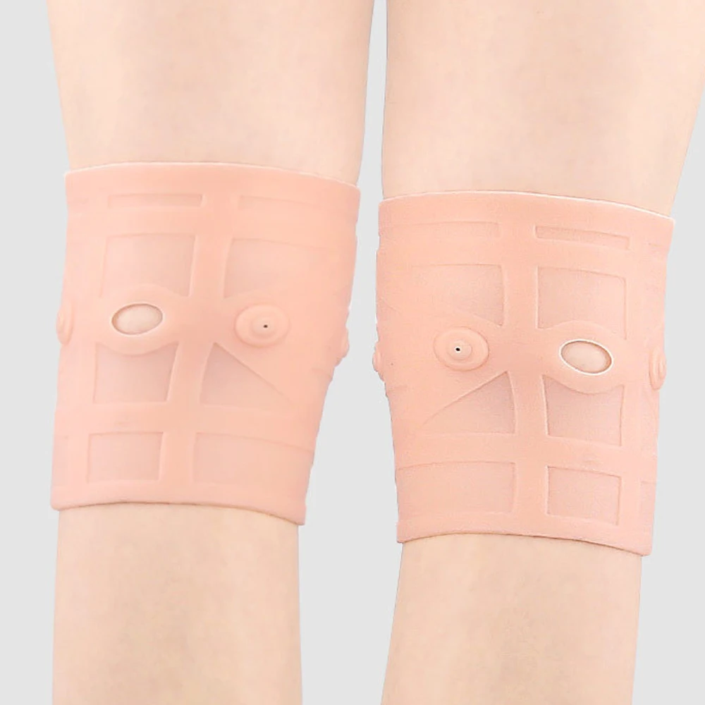 1 Stück Magnetische Kniebandage, Silikon-Kompressionsmanschette, Wasserdichter Kniescheiben-Schutz für Sport und Meniskus – Detail 4