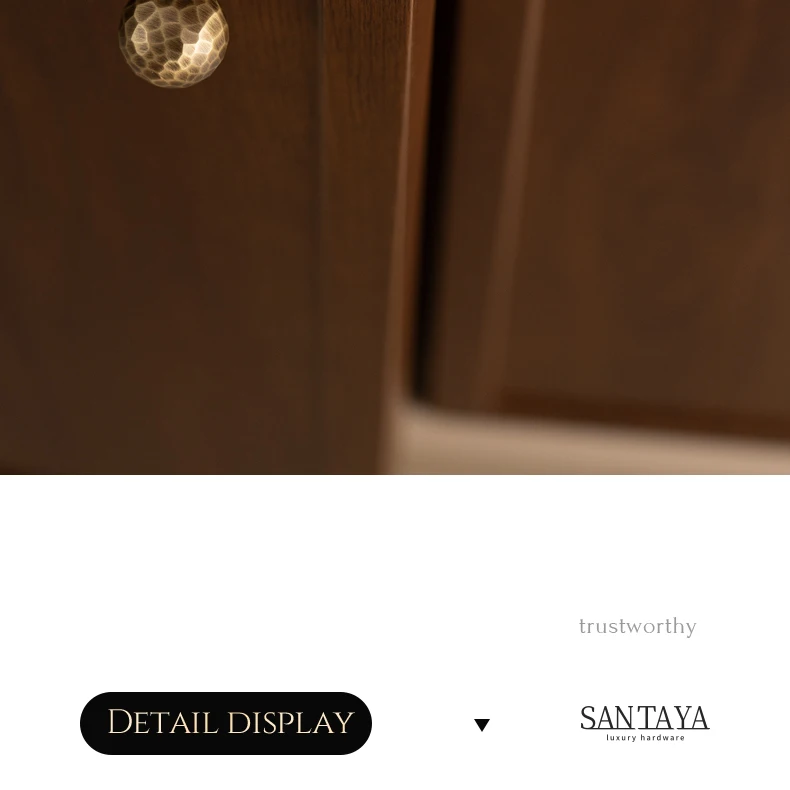 Hammered brass cabinet knob in antique brushed finish — product image 16