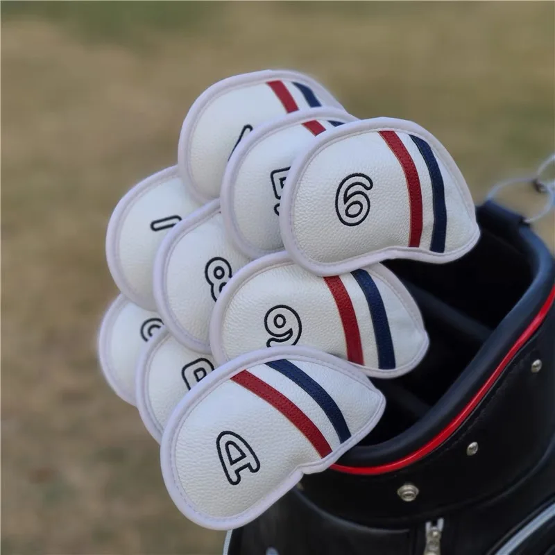 Golf Club Head Cover Simple Sand Wedge 48-60 Degree Print Irons Covers Protector Golf Iron Head Headcover Golf Accessories