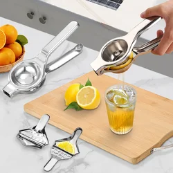 Stainless Steel Manual Juicer Processor Lemon Squeezer Orange Fruit Household Lemon Clip Fruit Pressing Kitchen Accessories