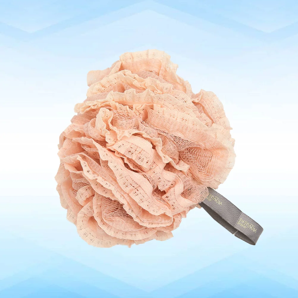 

Lace Bath Ball Shower Ball Bath Back Scrubber for Home Bathroom (Sky-blue) hanging bath ball mesh bath ball