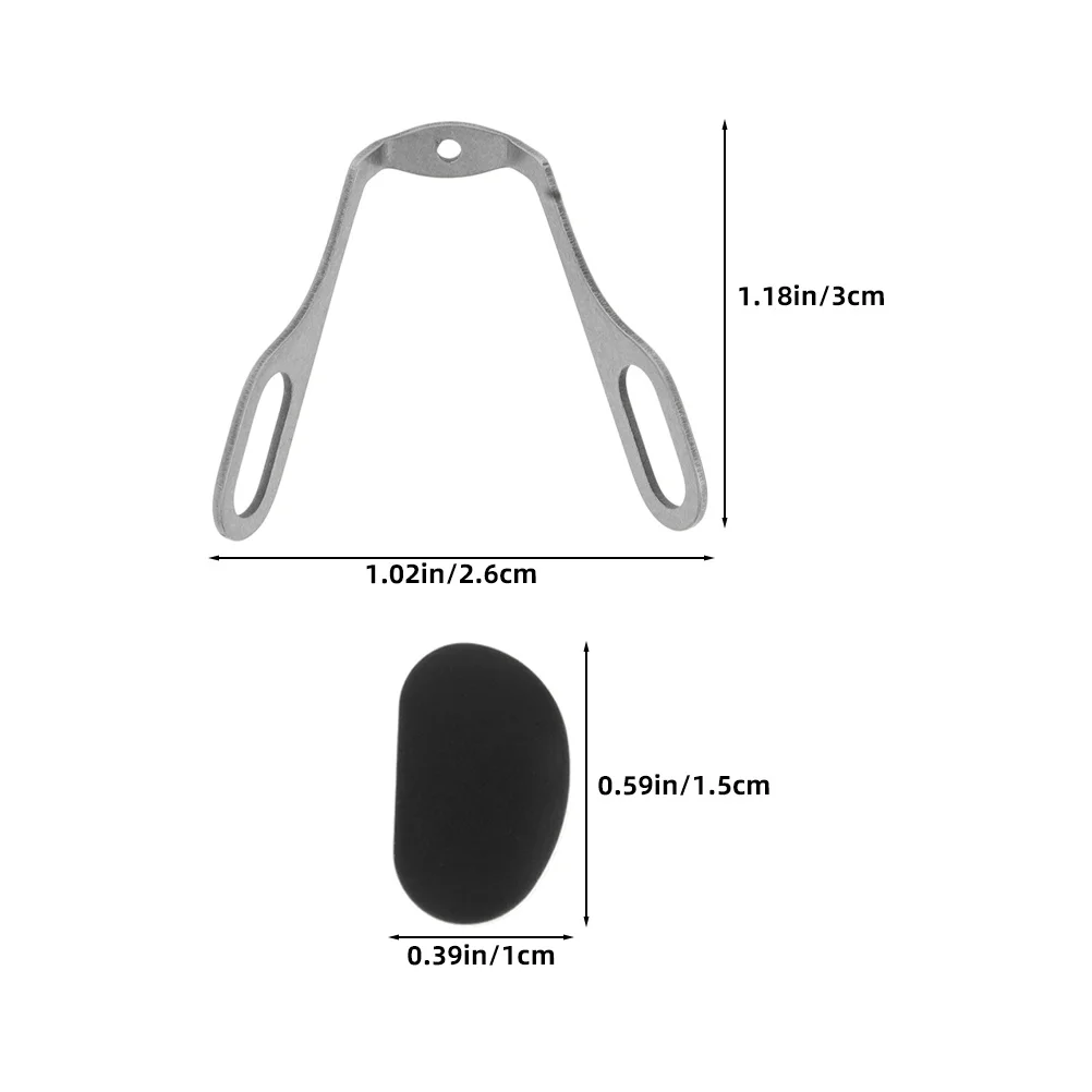 3 قطع من وسادات أنف النظارات الشمسية، برغي بديل بتصميم مستقر ومريح، توافق عالمي، برغي سهل التركيب في مخدات أنف للنظارة #3