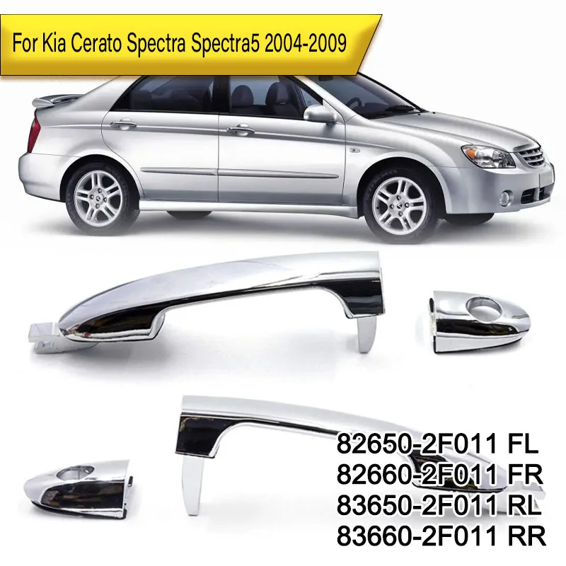 For  Spectra Spectra5 2004 2005 2006 2007 2008 2009 Car Exterior Door Handle 82650-2F011 FL 82660-2F011 FR