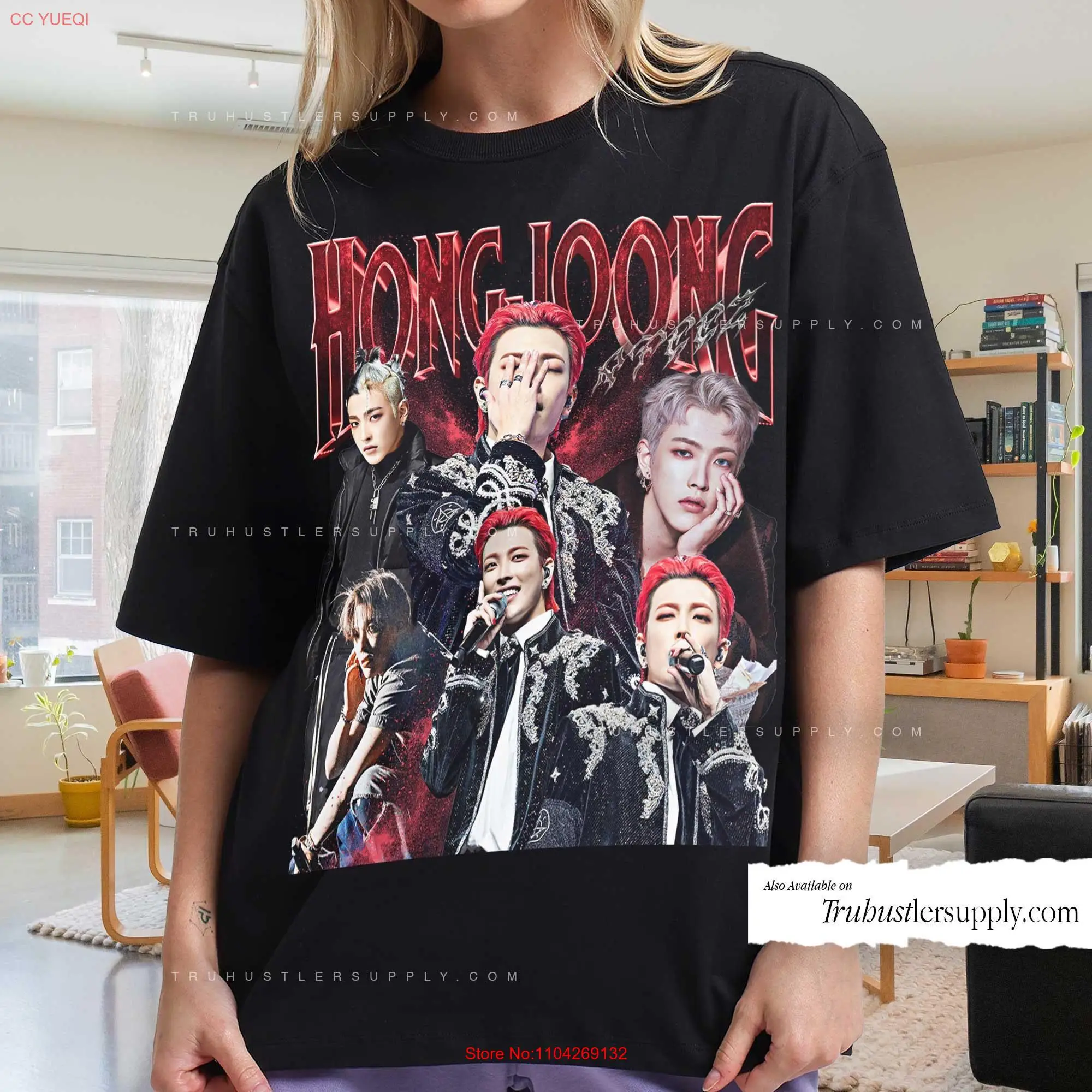 Hongjoong Ateez inspired Vintage T Shirt Concert retro World Tour for atiny Kpop long or short sleeves