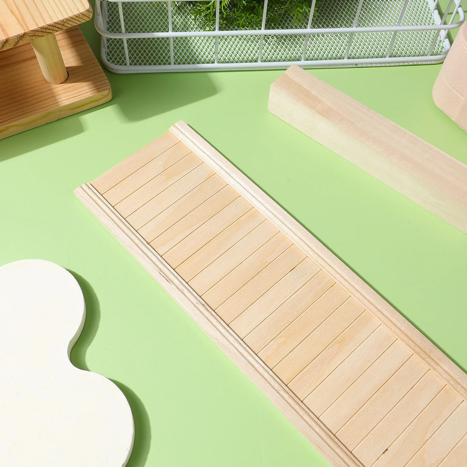 

Mini Wainscoting Panels For Dollhouse Wall Wood Skirting Board Interior Trim Lightweight Easy Install Tiny House Decor