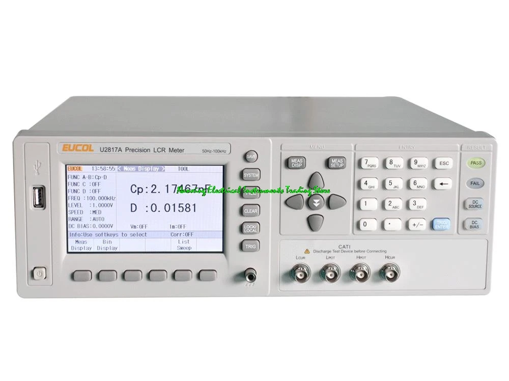 Eucol U2817A Precision LCR Meter Test frequency:50Hz -100kHz,Resolution:1mHz,Basic Accuracy:0.05%  perfect alternative TH2817A