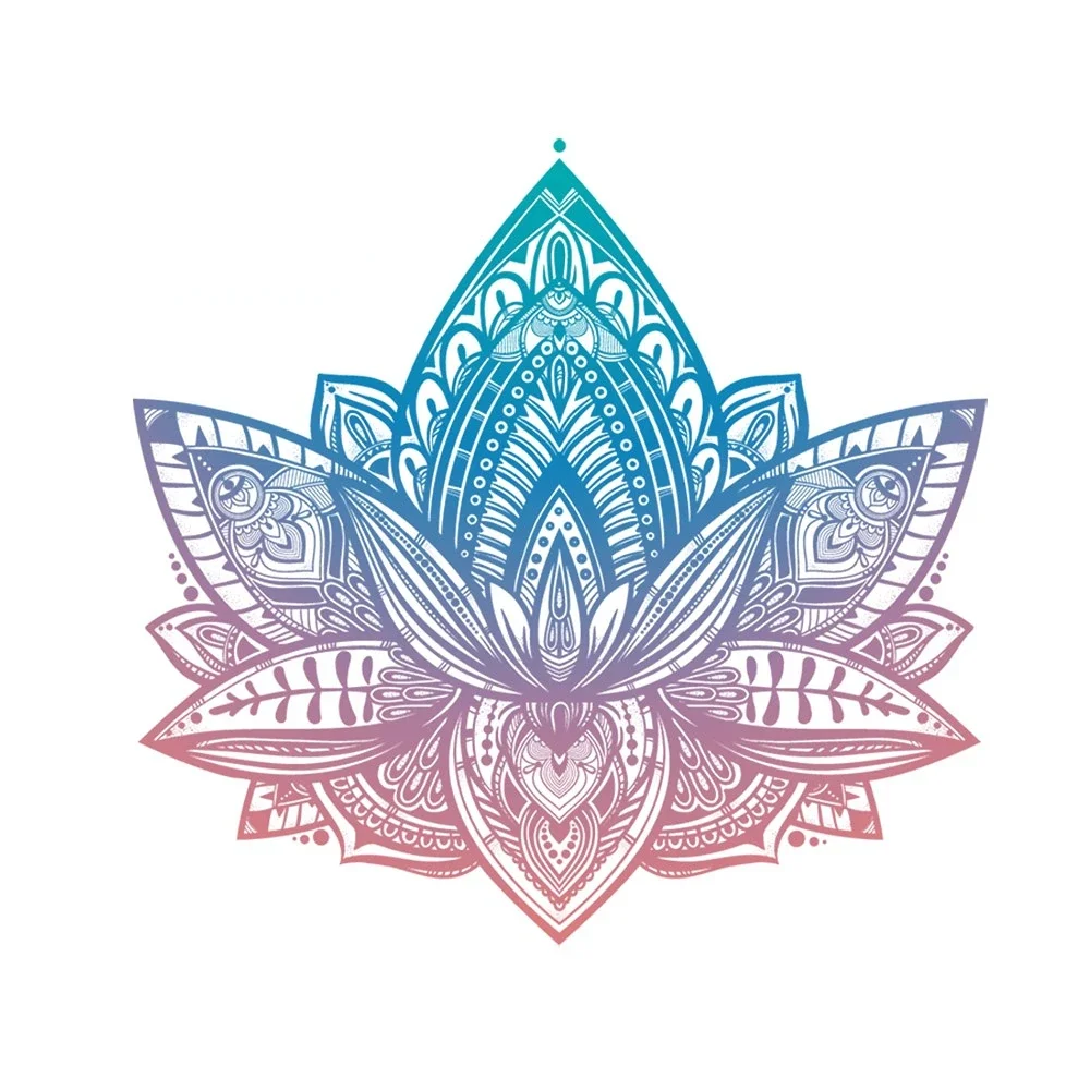 Nowy projekt piękna kolorowa mandala winylowa tablica naścienna zderzak samochodowy karoseria tylna szyba dekoracyjna naklejka pokryta naklejką na zarysowania, 18cm