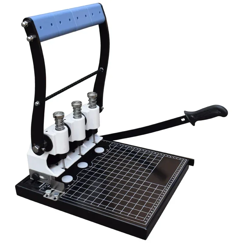 QY-A three-hole punching machine process machine office planning document hot selling adjustable distance punching document bind
