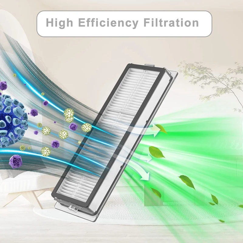 مكنسة كهربائية ممسحة قماش ، فرش جانبية رئيسية ، فلاتر HEPA لدريم L10s الترا ، L10s برو ، L10 الترا ، Xiaomi X10 +