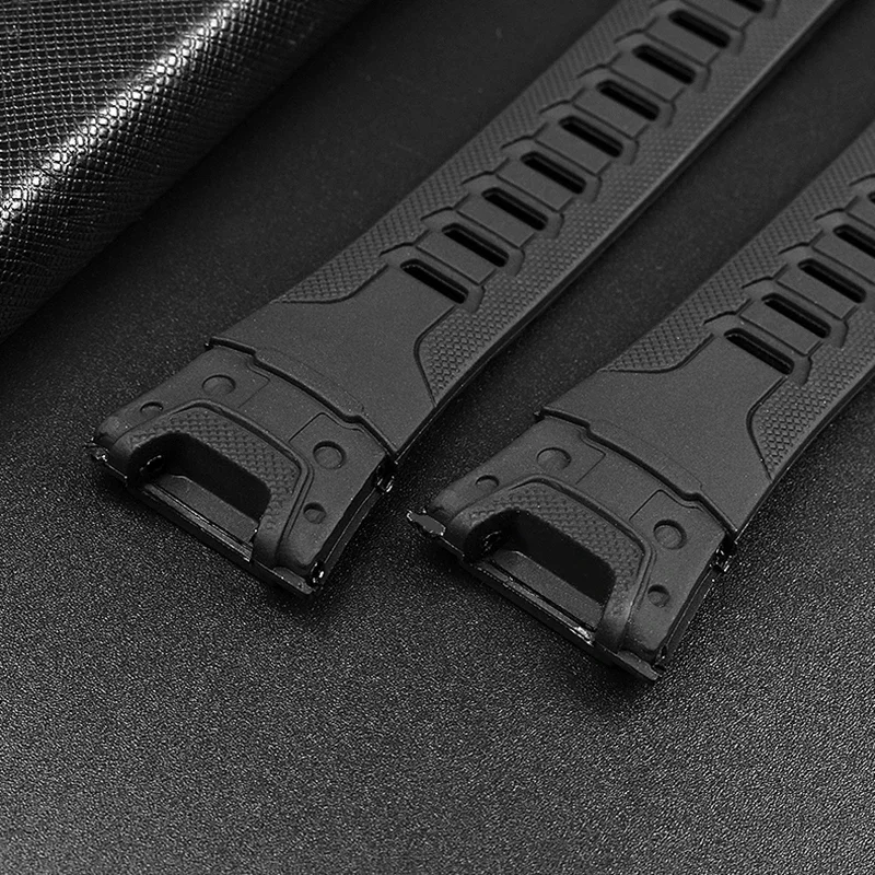 Черный силиконовый ремешок для часов 26 мм для серии Casio PROTREK PRG-110Y/PRW-1300Y PRG-130Y/PRW-1500Y водонепроницаемый спортивный браслет