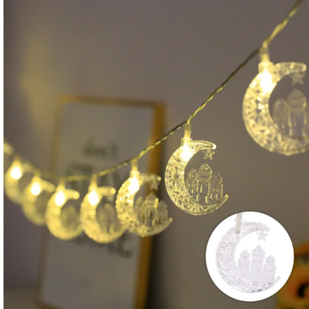 Adha Ramadan Home Islamic Muslim Ramadan Decorations Moon Star String Light Eid Mubarak