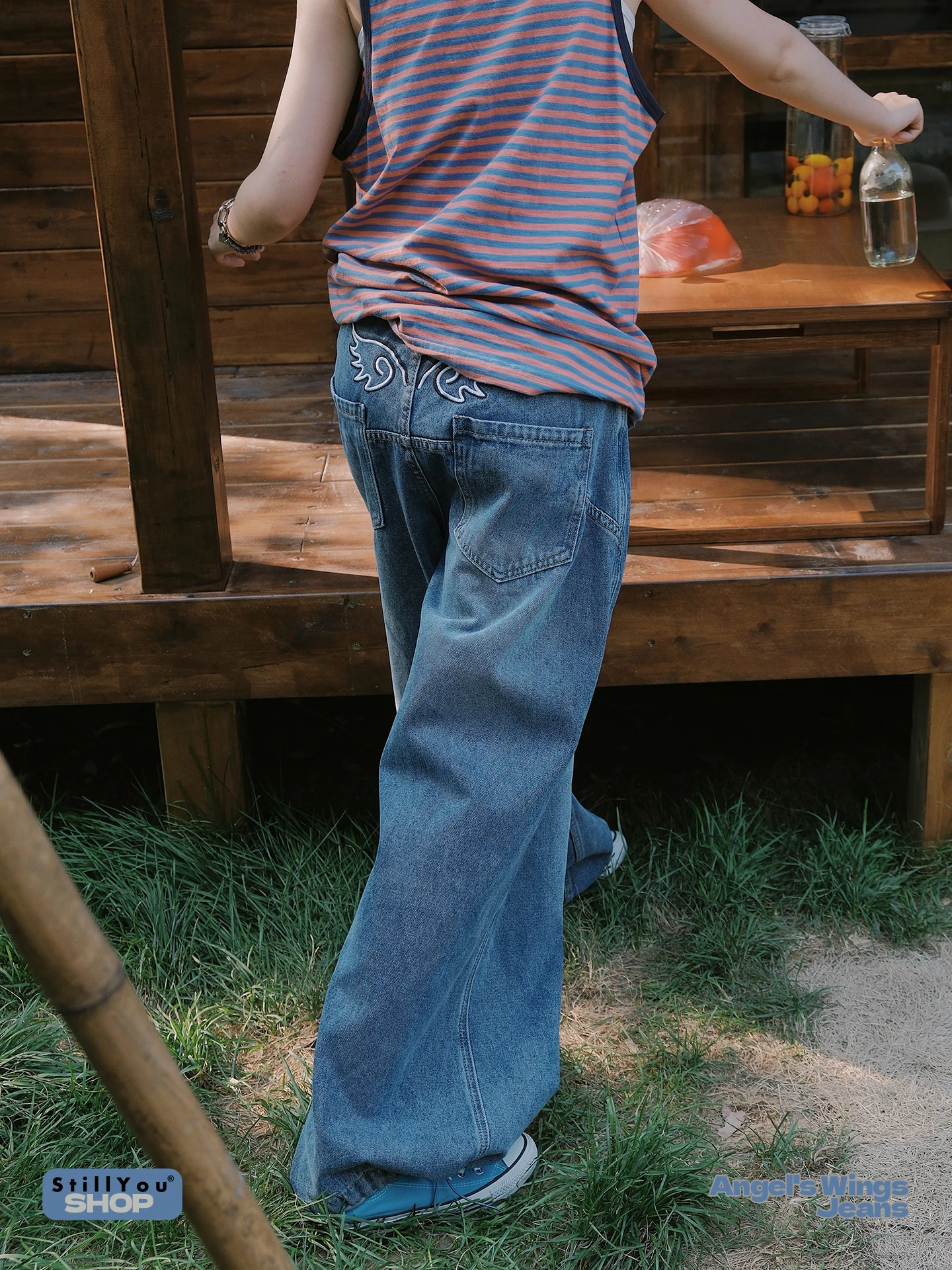 

STILLYOU оригинальные винтажные прямые джинсы с ножом, женские свободные брюки, джинсовые повседневные брюки с манжетами и высокой талией на молнии