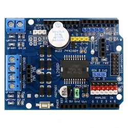 Módulo de placa de accionamiento de Motor de CC L298P, placa de protección de accionamiento de Motor de CC, 2A, Puente en H Dual, 2 vías para Arduino UNO R3