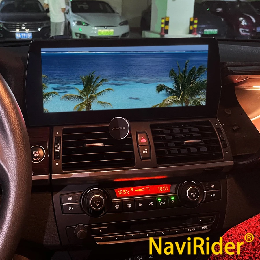 For BMW X5 E70 2007 2008 2009 2 Din Blue Ray Anti Glare Screen Carplay Android Auto Multimedia Video Player Navigation Head Unit