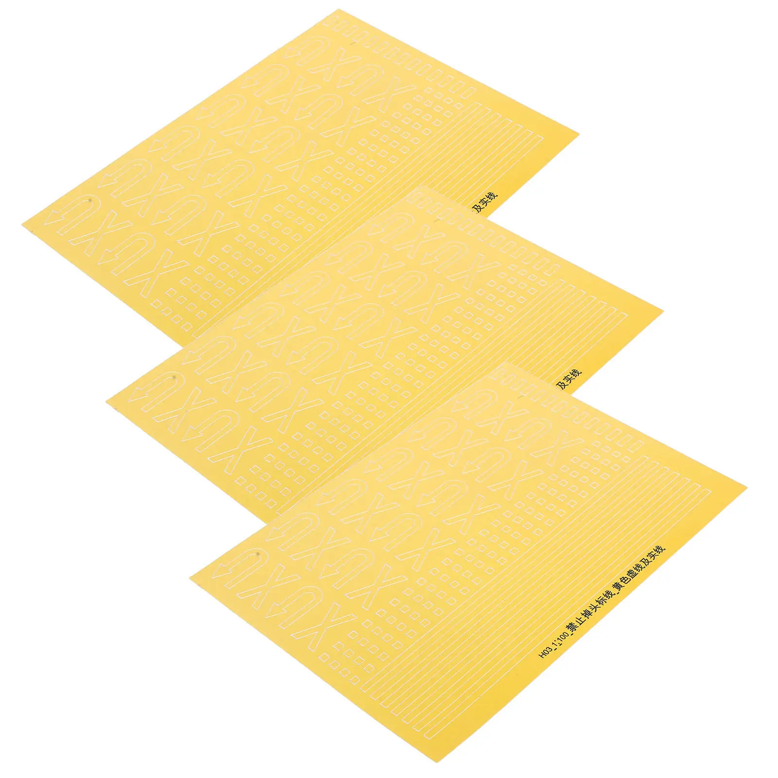 

3 Sheets Children's Road Stickers Realistic Traffic Signs for Kids DIY Decoration No Markings Reusable