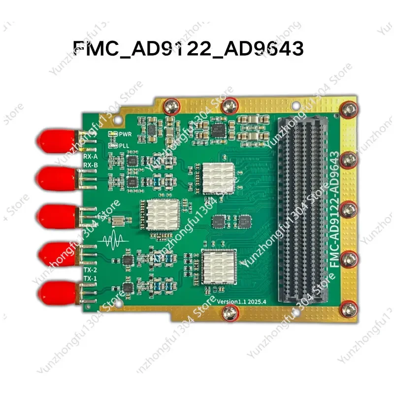 

AD9122 AD9643 Dual-Channel High-Speed ADC/DAC Secondary Card, DC Coupling, IF Transceiver FMC