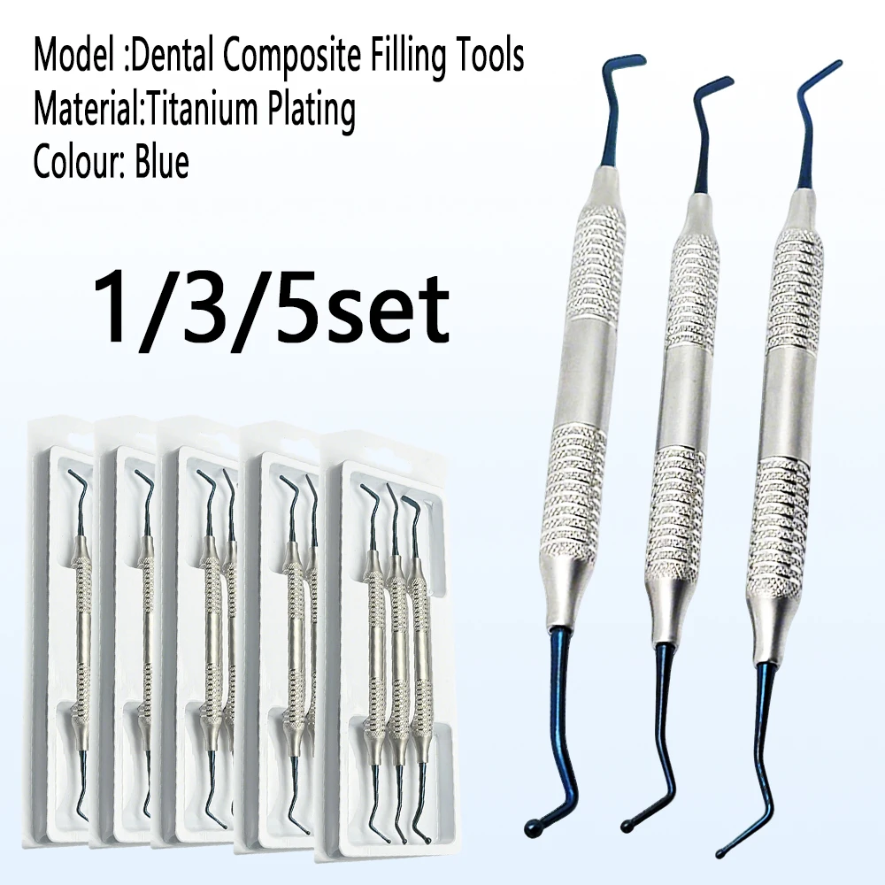 

1/3/5 Set Dental Composite Filling Kit with Spatula Tools for Resin Restoration Dentist Fillings Restorative Instruments Set