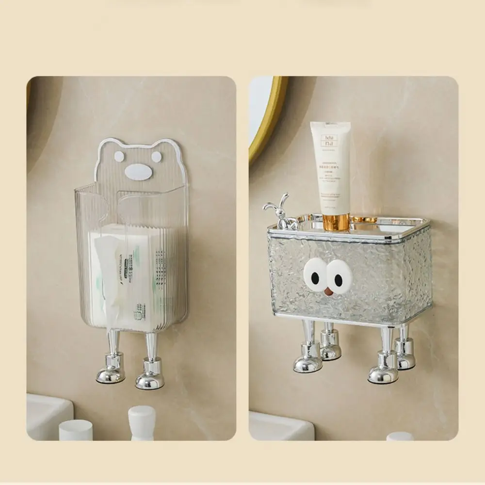 2Pcs Creative Self-adhesive Tissue Box Decorative Foot Legs Multifunctional Funny Trash Can Stand DIY Decorative Stuff