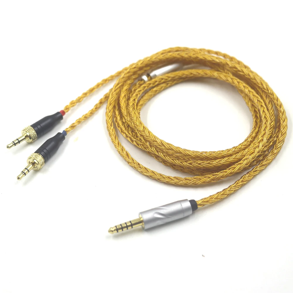 16 Core 99% 24k Gold Plated Earphone Cable For Sony MDR-Z1R MDR-Z7 MDR-Z7M2 With Screw To Fix Headphone
