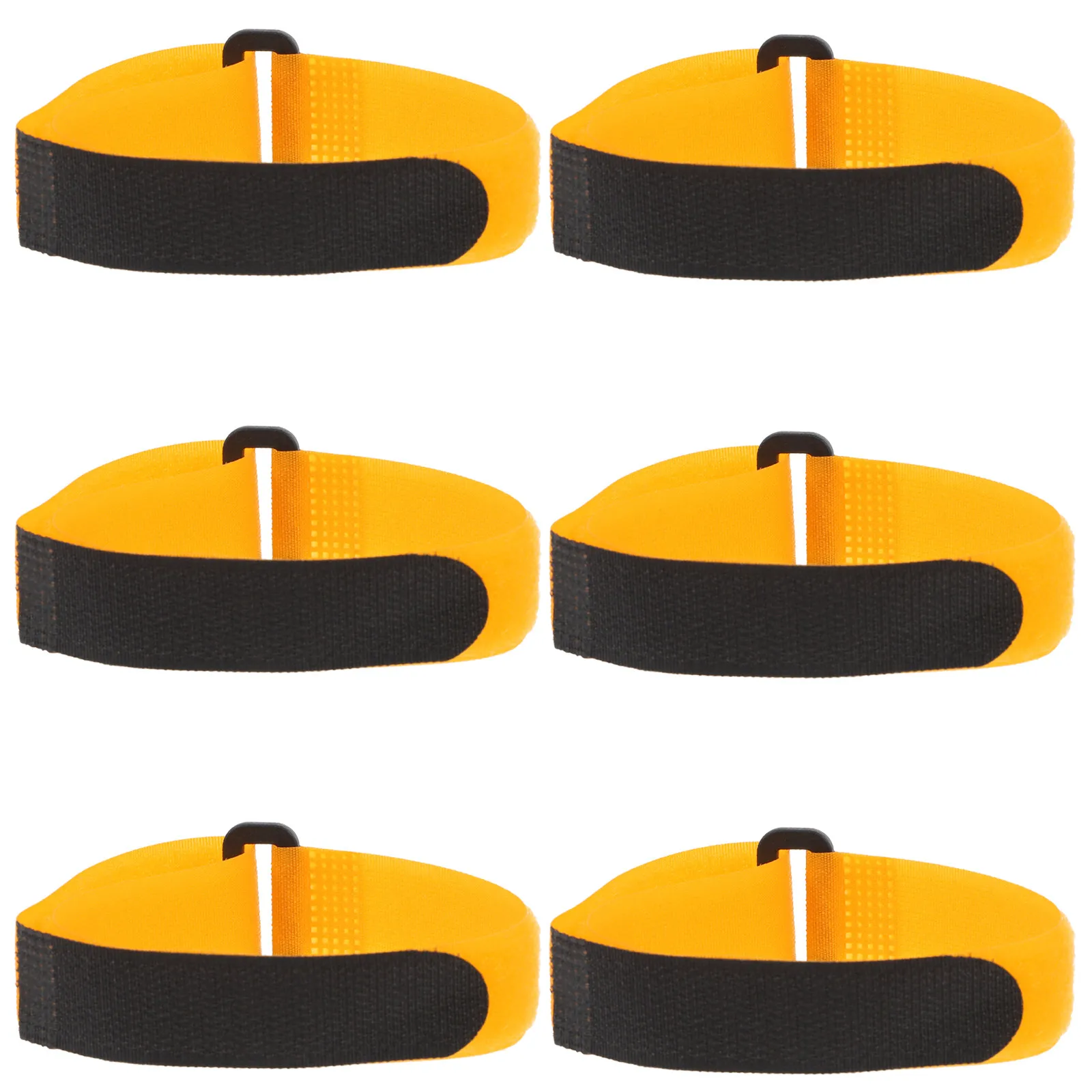 

6Pcs Soccer Net Fixing Strip Self Adhesive Hook Loop Tape Football Goal Net Fastener Cable Organizing Tape Adjustable Cutting
