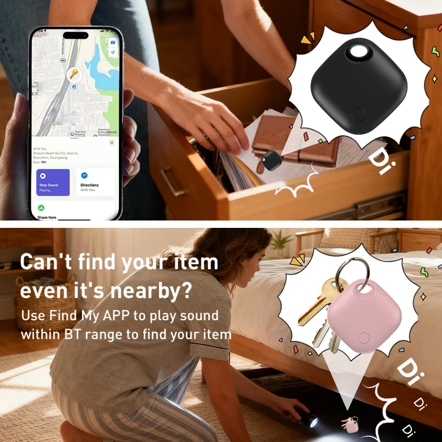 Smart Tag Compatible with Apple Find My USB-C Charging Bluetooth Tracker Anti-lost Locate Wallet Keys Finder iOS Global Tracking image 5