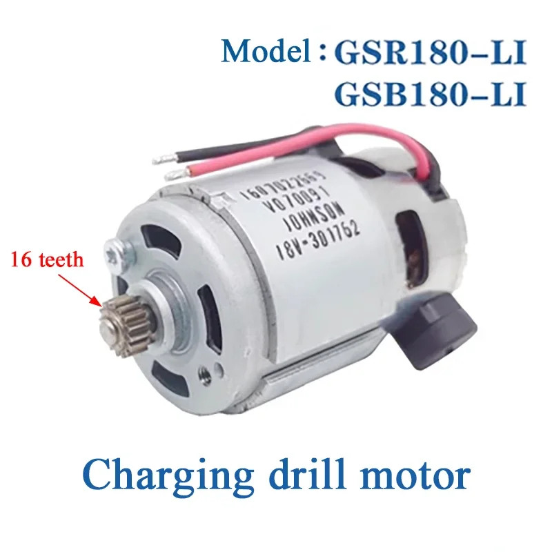 Destornillador de taladro de carga eléctrica Original, Motor de CC para Bosch GSR180-Li GSB180-Li 18V, accesorios de repuesto para herramientas eléctricas