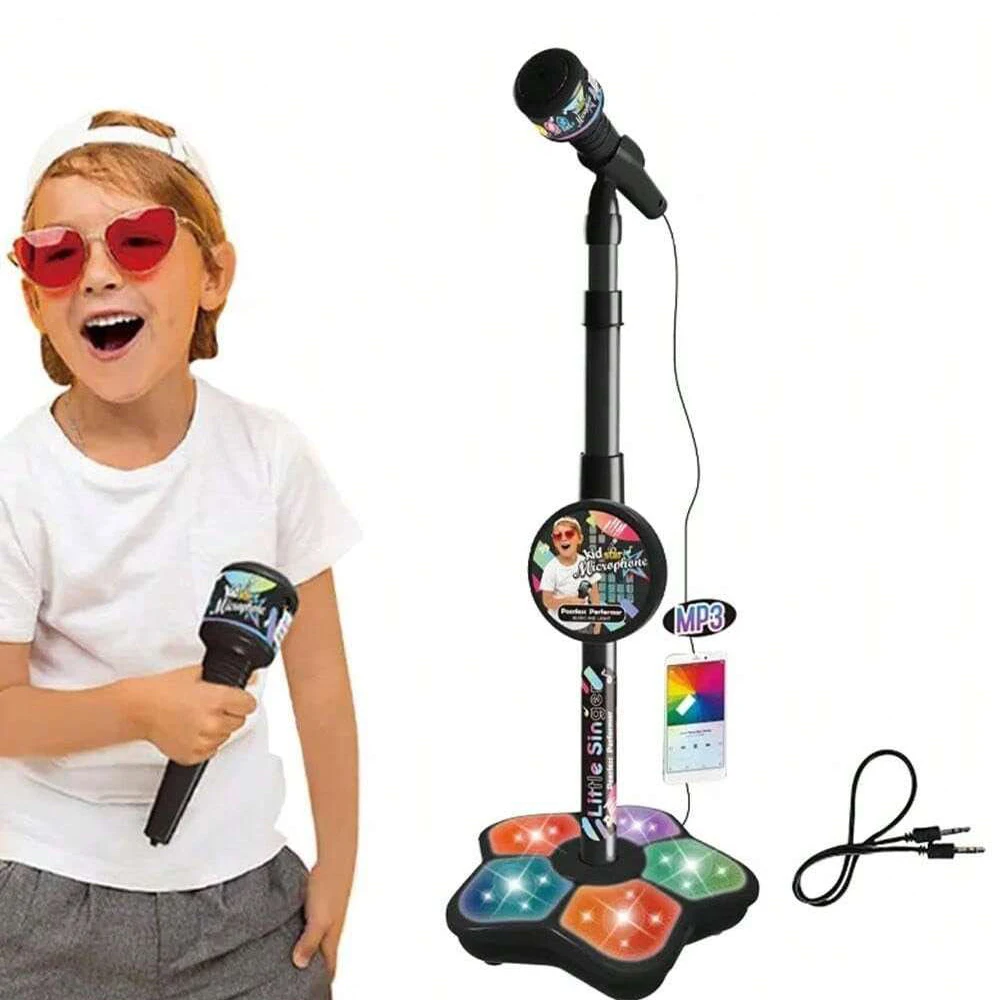 Mainan Dudukan Mikrofon Anak, Elektronik Karaoke Anak Portabel, Dudukan Mikrofon Karaoke Pesta Tahan Lama, Mesin Karaoke Anak
