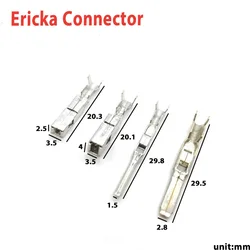 50 Pcs 1.5/2.8MM FCI Tyco Auto Crimping Wire Terminal Copper Contact Male Female Pins 211cc2s1120 211cc2s1160p For ECU