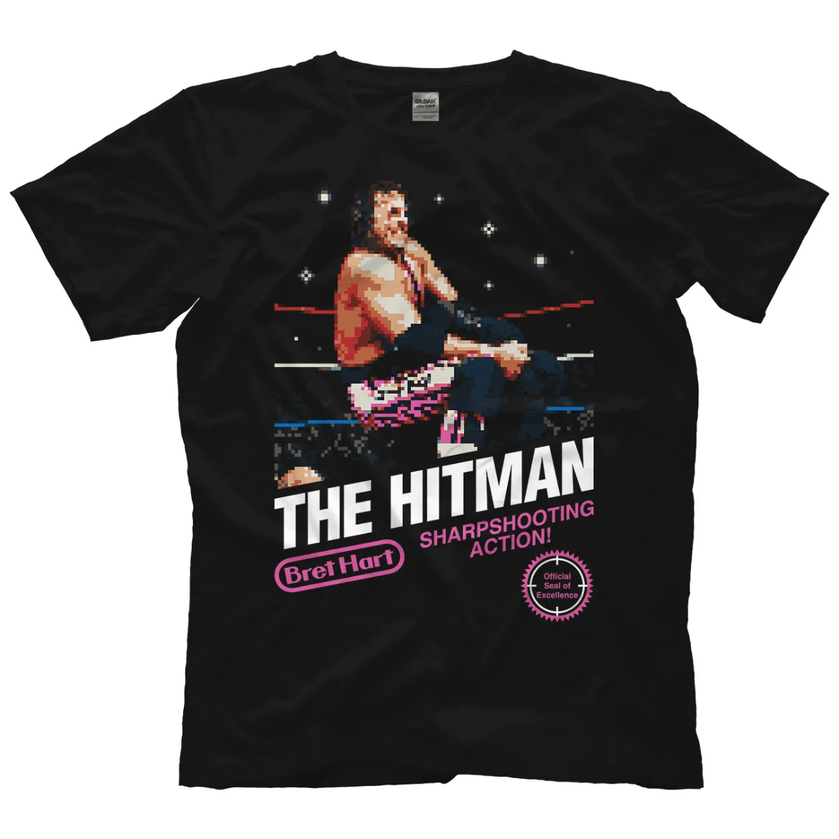 

Bret "The Hitman" Hart - 8-битная футболка Hitman
