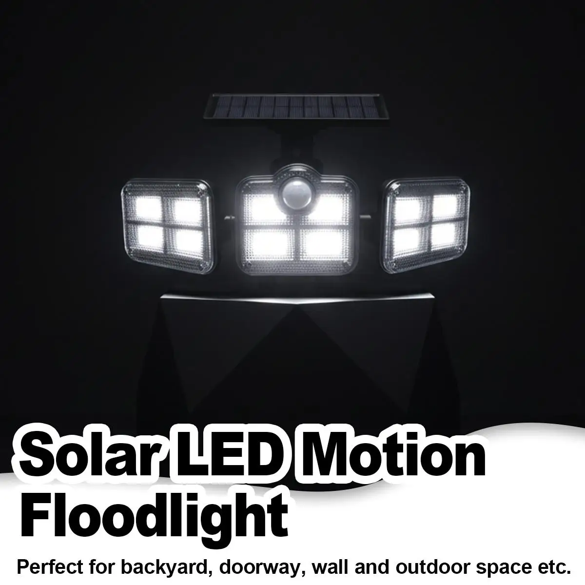 122/333 LEDs Solar Lamp Split Motion Sensor Waterproof Street Light Outdoor Security Spotlight Patio Balcony Garage Floodlight