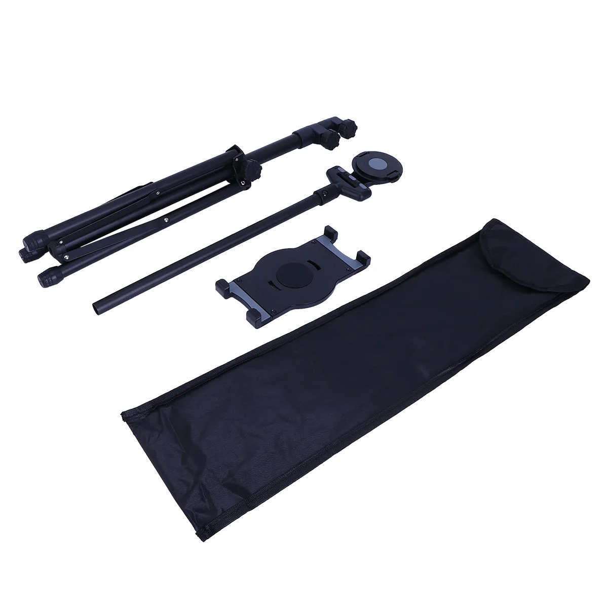 

Universal Tablet Stand Holder 7-10 Inch Tablets Rotatable Joint Telescopic Design Extendable Anti-Slip Sponge Pad Black