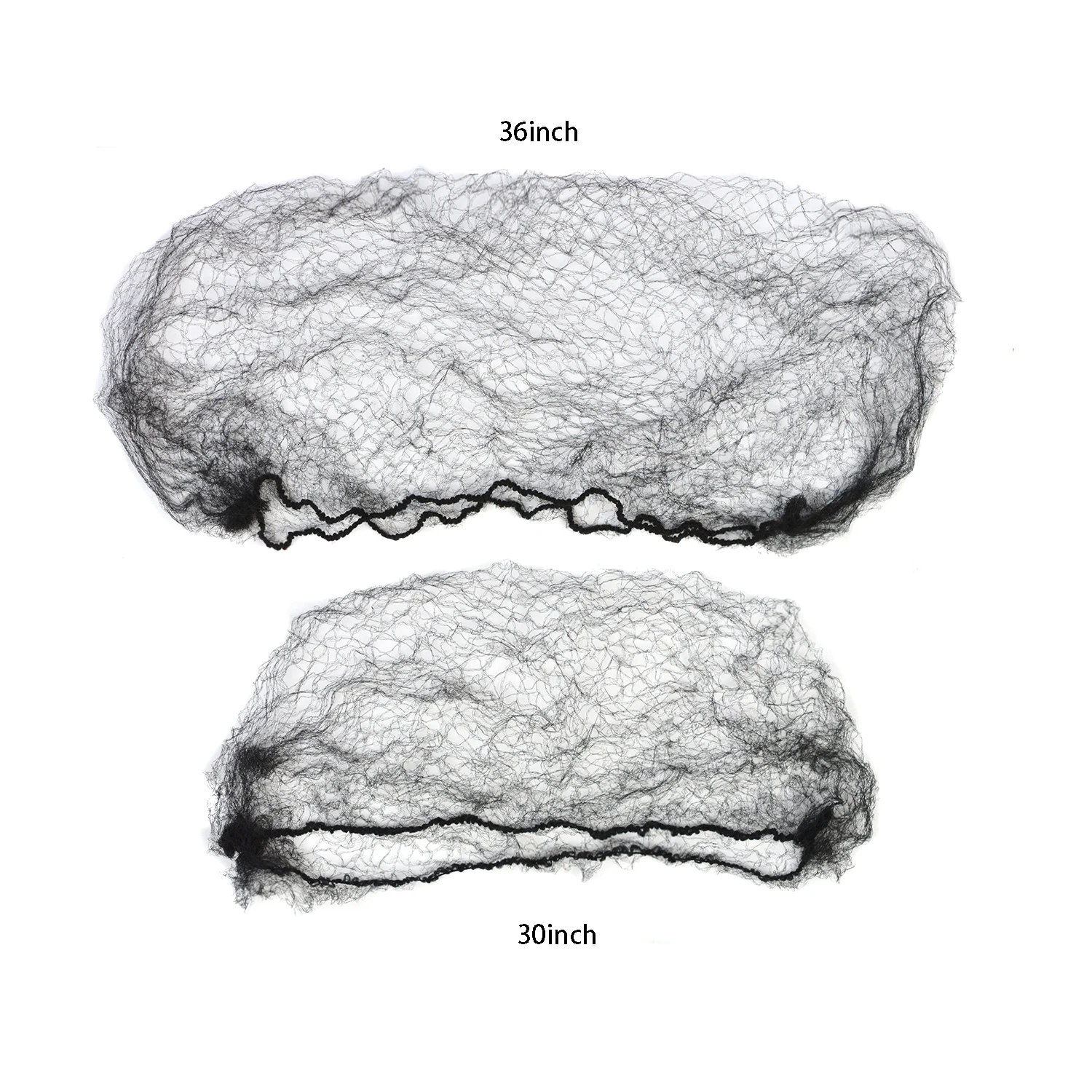 20 szt. Niewidocznych siatka do włosów siatkowych 30 cali/36 cali nylonowe włosy siatka do włosów elastyczny Nylon siatki nylonowe włosy dla przyrząd do koka z włosów peruka siatka do włosów s