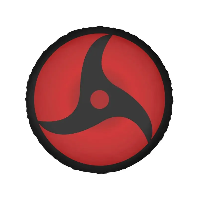 Hokage Ninja Sharingan Eye Itachi Spare Tire Cover for Toyota Land Cruiser Prado Anime 4WD 4x4 RV Car Wheel 14\