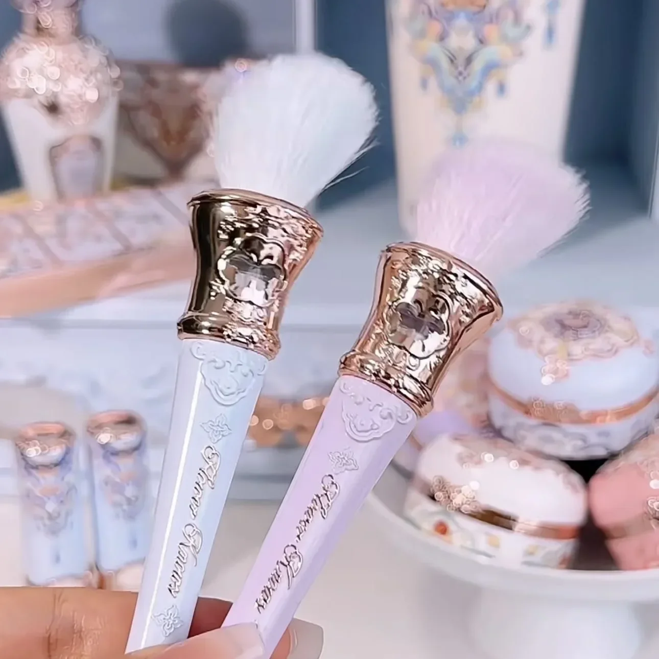 Fleur sait papillon nuage collier Collection Angle poudre brosse pinceaux de maquillage outils cosmétiques