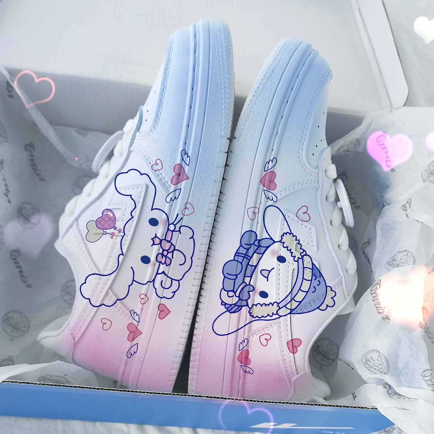 New cartoon Kuromi princess cute Casual shoes soft sports shoes for girlfriend gift EU size 35-44