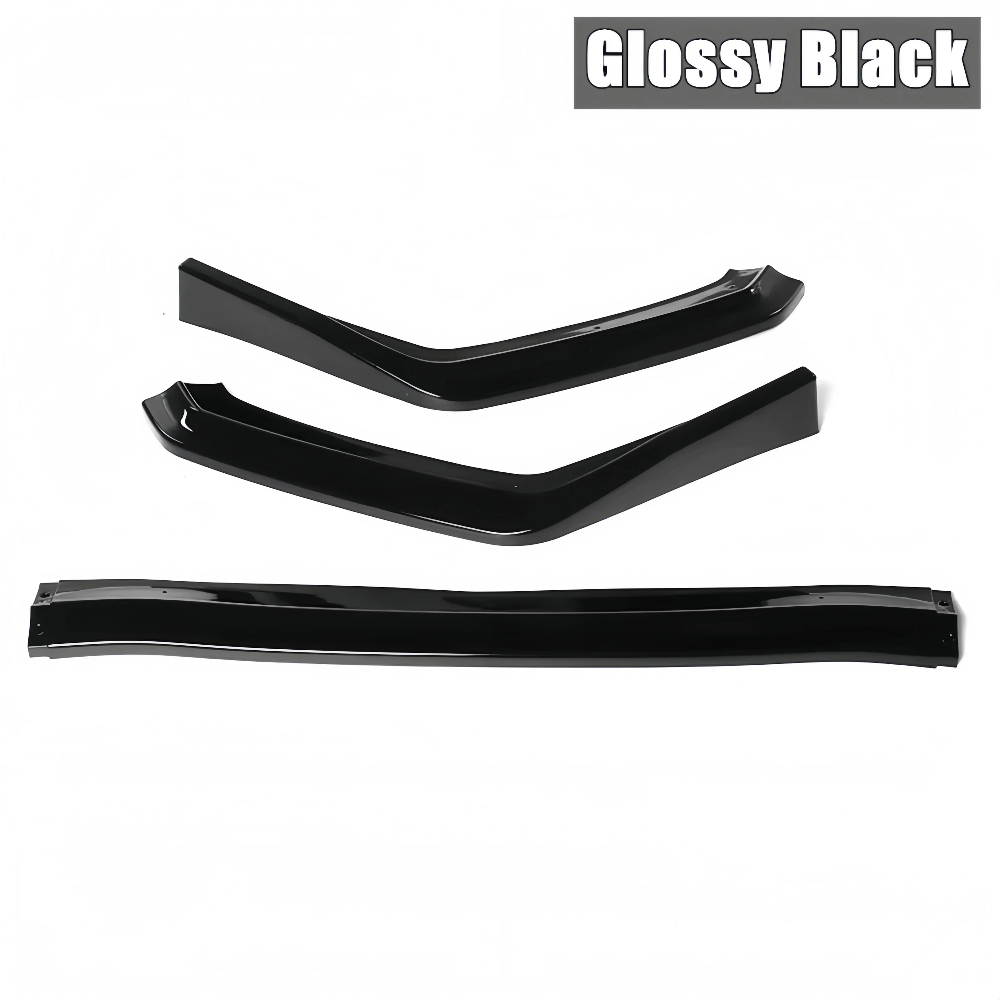 3Pcs Car Front Bumper Spoiler Lip Guard Lowetr Splitter Diffuser Bumper Body Kit For Subaru WRX STI 2015 2016 2017 2018 2019