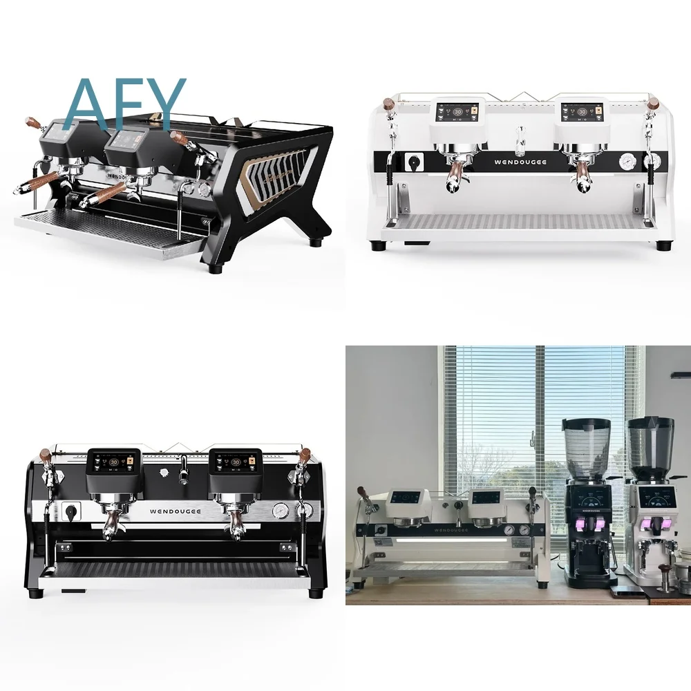 Commercial Coffee Machine for Espresso Baristas Dual Boiler Semi Automatic Electric with Touch Screen UI and Precision