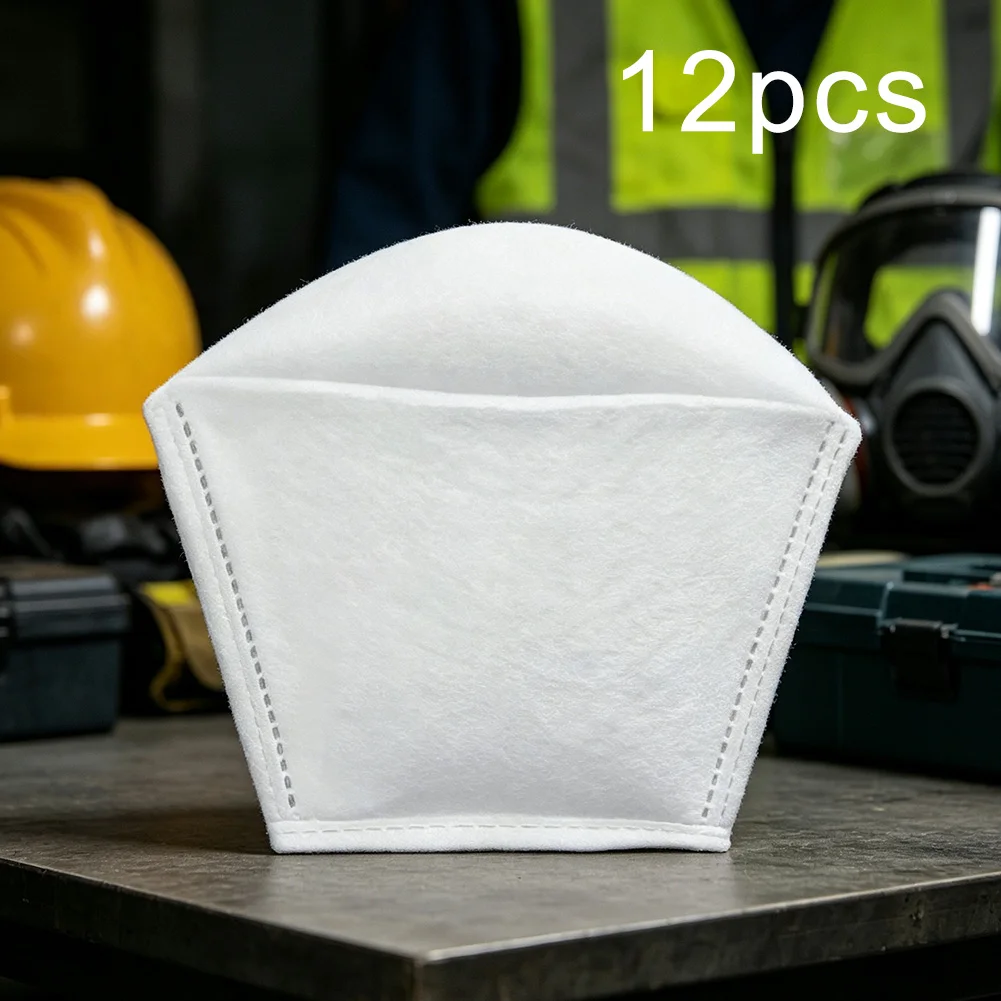 Wet Dry Vacuum Bags Dust Bags 12-Pack 10 Liter Capacity No Tools Required 11cm X 8cm X 12.5cm For Dry Dirt Removal