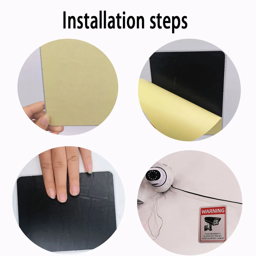 علامة موجزة لمراقبة لوحة الألومنيوم، علامة تحذير إنجليزية على مدار 24 ساعة، علامة منطقة مراقبة الفناء للإقليم الخاص