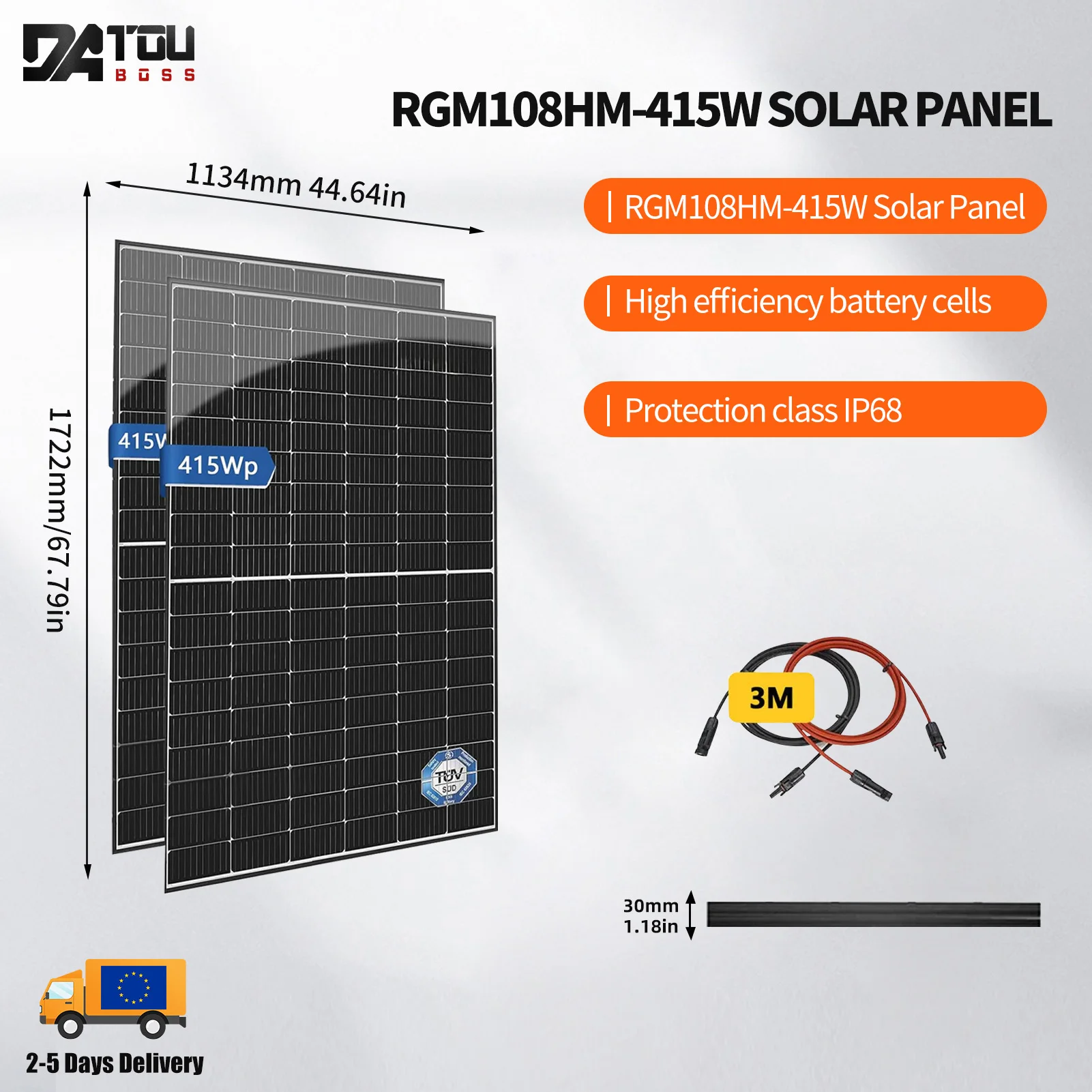 DATOUBOSS SPP-830W Portable Solar Panel System Outdoor Travel Cell Phone Battery Charge Controller Complete Power Generator Kit