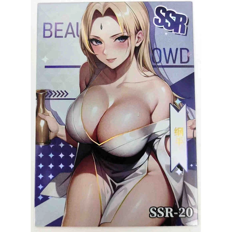 Goddess Story Ssr Series Hancock Tsunade Yae Sakura Anime Characters Rare Collection Flash Card Cartoon Toys Christmas Gift