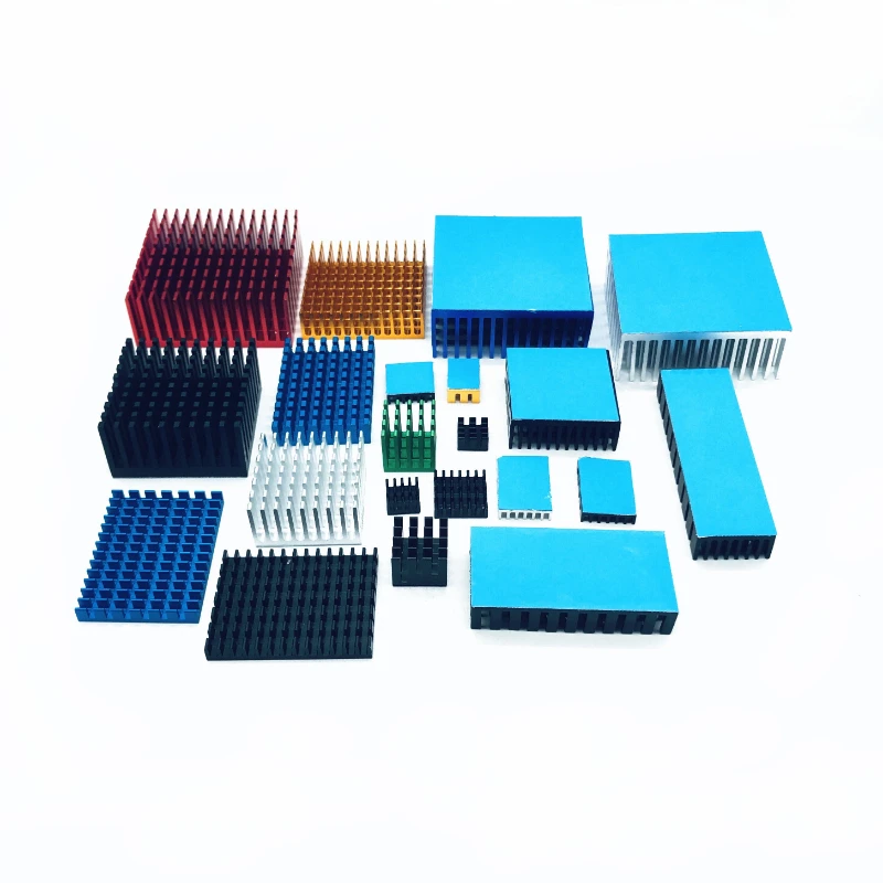 

Heatsink with Thermal Conductive Adhesive, Slotted Aluminum Extrusion for CPU, GPU VRAM & Router Cooling