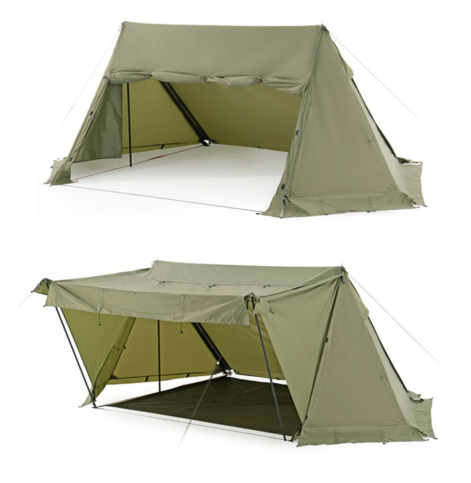 Naturehike Outdoor Camping Shelter with Stove Jack Windproof Waterproof Oxford Cloth Portable Outdoor Camping Canopy Tent