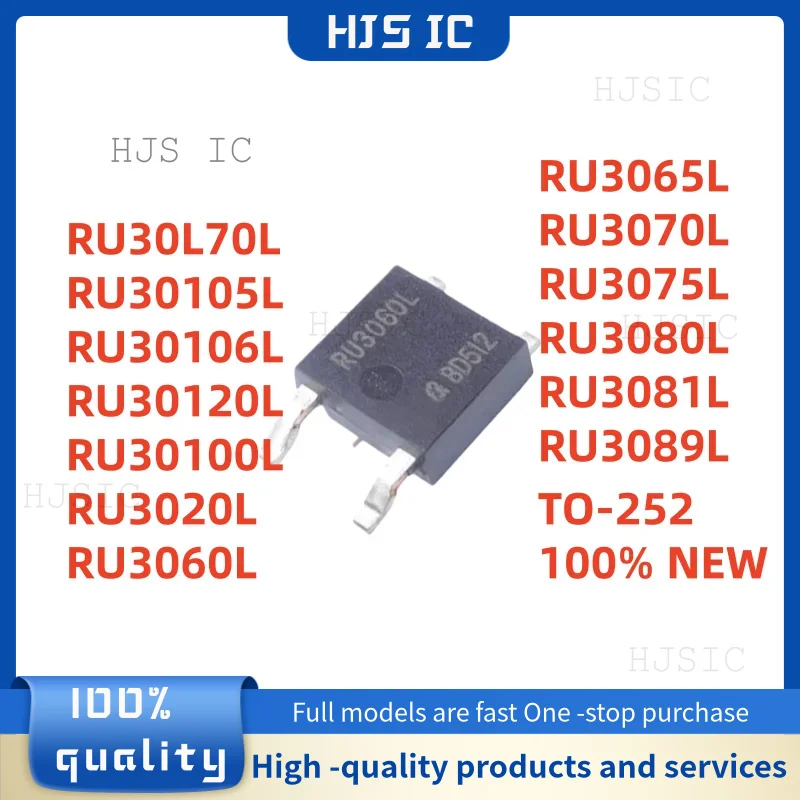high-quality RU30L70L RU30105L RU30106L RU30120L RU30100L RU3020L RU3060L RU3065L RU3070L RU3075L RU3080L RU3081L RU3089L TO-252