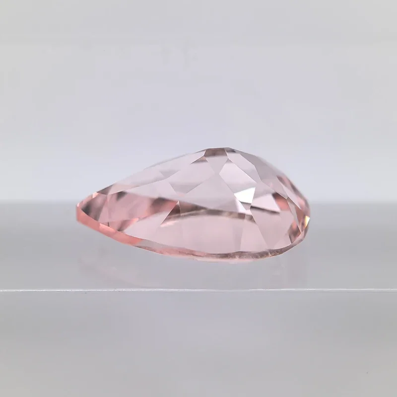 Top Lab Grown Sapphire Pear Shape Morgan Pink Color VVS1 Charms DIY For Jewelry Making Materials Selectable AGL Certificate