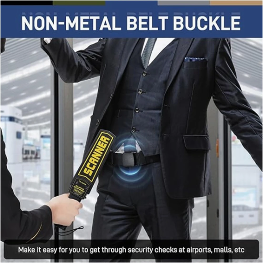Men's Adjustable Tactical Canvas Belt with Buckle